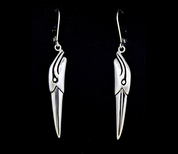 "Heron Head" Earrings - Jeff Mckenzie